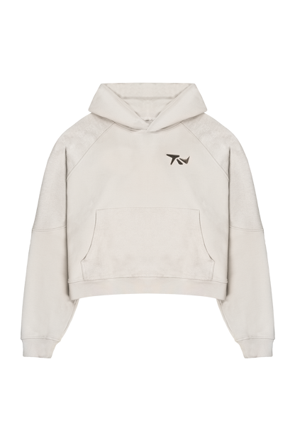 Grey Metal Logo Hoodie