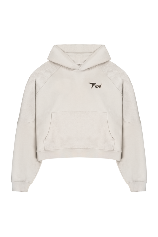 Grey Metal Logo Hoodie